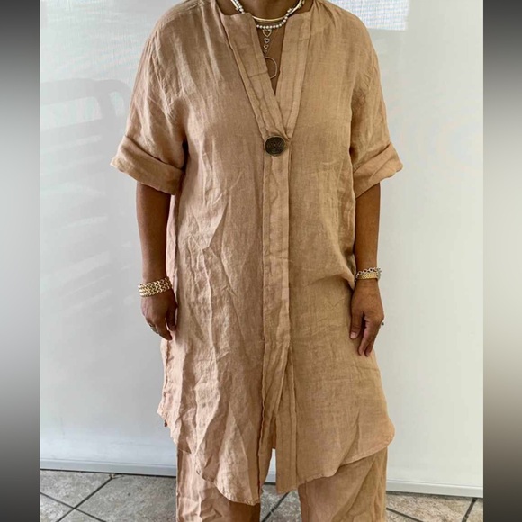 #26.  Linen Dress made in Italy - Picture 2 of 2